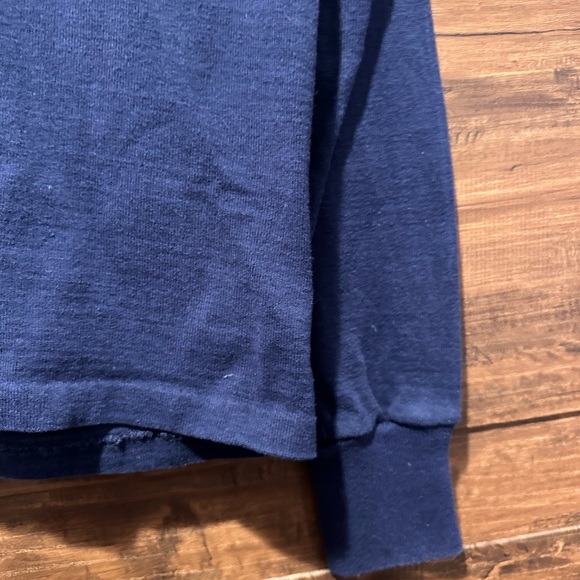 Vintage Duke University Blue White Stripe Rugby Polo Medium (9) - Picture 5 of 7